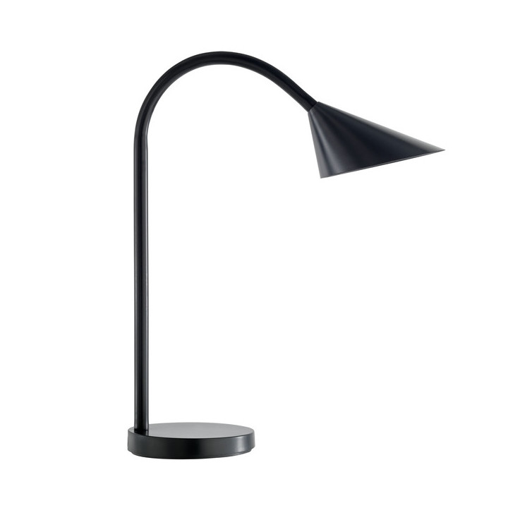 Unilux Lampara de Escritorio LED Sol - Iluminacion LED de Bajo Consumo - Diseño Elegante y Moderno - Brazo Flexible para Ajust