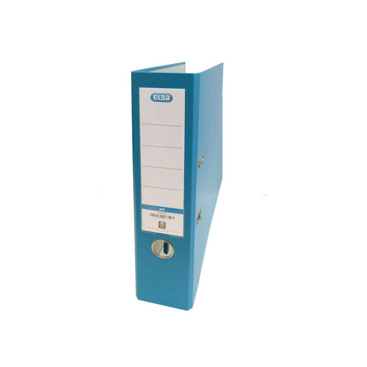 Elba Archivador Palanca Rado Top Folio - Lomo 80mm - Forrado Exterior Plastico - Interior Papel - Color Turquesa
