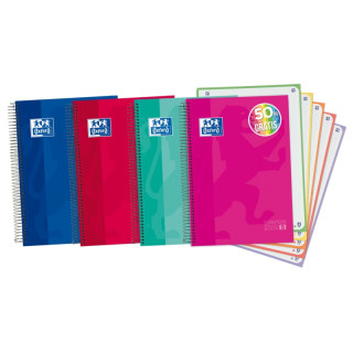 Oxford School Classic A4+ Europeanbook - Tapa Extradura - 5 Liso - 120 Hojas - Colores Surtidos