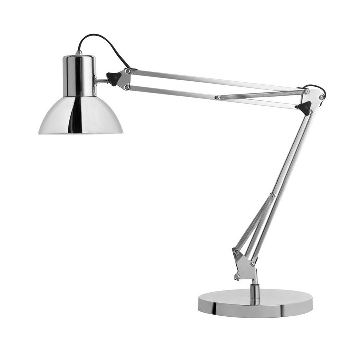 Unilux Lampara de Escritorio Success 80 LED Cromada - Diseño Elegante y Moderno - Iluminacion LED de Alta Eficiencia - Brazo F