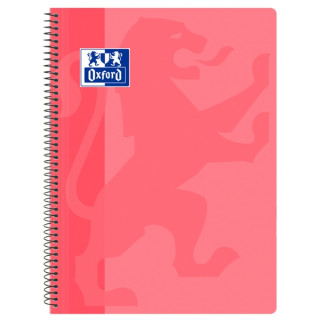 Oxford School Classic Cuaderno Espiral Tapa de Plastico Folio 4x4 - 80 Hojas - Tapa de Plastico - Cuadriculado 4x4 - Margen - C