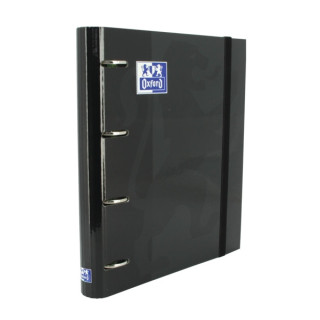 Oxford Europeanbinder Classic A4+ Carpeta de Anillas con Recambio Cuadricula 5x5 - Tapa Extradura - Cierre con Goma Elastica -
