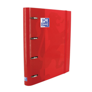 Oxford Europeanbinder Classic A4+ Carpeta de Anillas con Recambio Cuadricula 5x5 - Tapa Extradura - Cierre con Goma Elastica -