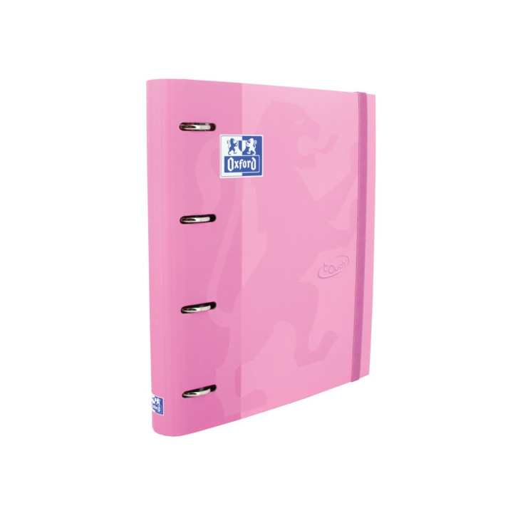 Oxford Touch A4+ Europeanbinder - Tapa Extradura Resistente - Lomo de 45mm - Anillas 4Dx35mm - Recambio 5x5 Incluido - Color Fu
