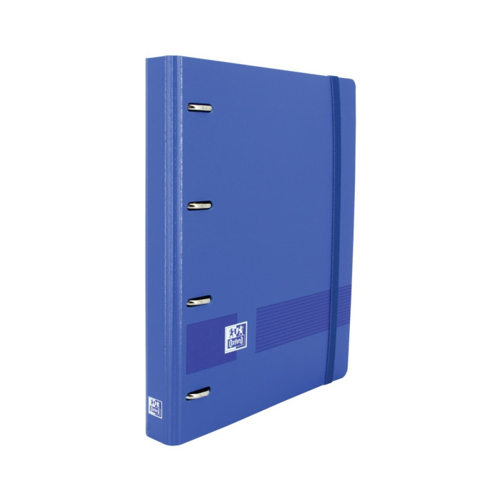 Oxford Live & Go A4+ Polyfoam Europeanbinder - Lomo de 45mm - Anillas de 4Dx35mm - Incluye Recambio 5x5 - Color Azul Marino