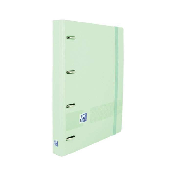 Oxford Live & Go A4+ Polyfoam Europeanbinder - Lomo de 45mm - Anillas de 4Dx35mm - Incluye Recambio 5x5 - Color Verde