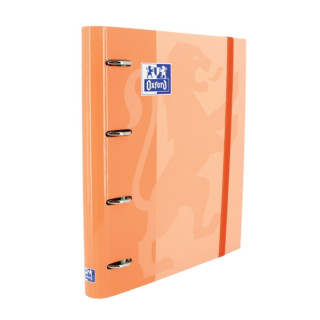 Oxford Europeanbinder Classic A4+ Carpeta de Anillas con Recambio Cuadricula 5x5 - Tapa Extradura - Cierre con Goma Elastica -