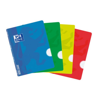 Oxford School Openflex A5 Libreta Grapada - Tapa de Plastico Resistente - 48 Hojas con Cuadricula 5x5 - 2 Margenes para Anotaci