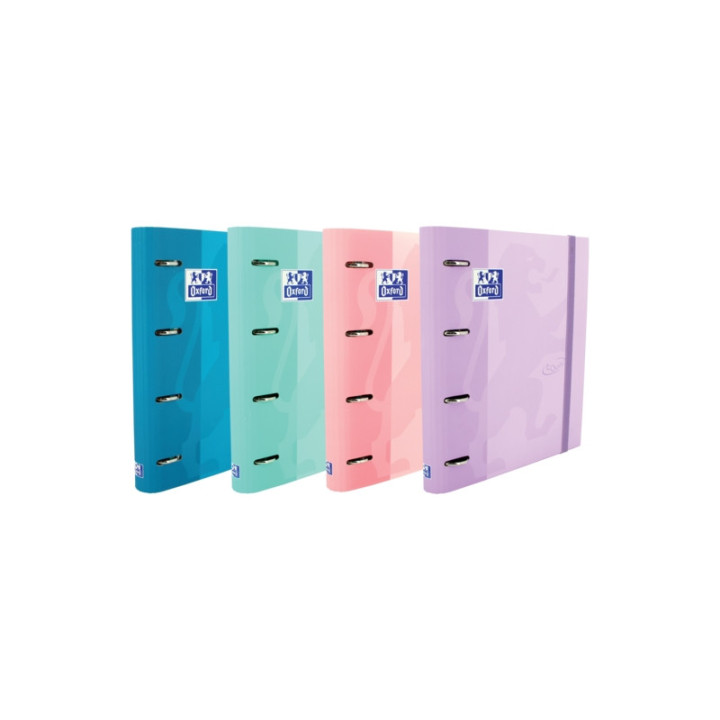 Oxford Touch A4+ Europeanbinder - Tapa Extradura Resistente - Lomo de 45mm - Anillas 4Dx35mm - Incluye Recambio 1 Linea - Color