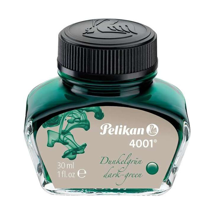 Pelikan Tinta 4001 No.78 - Frasco 30ml - Tintero de 30ml - Asegura el Perfecto Funcionamiento de la Estilografica - Color Verde