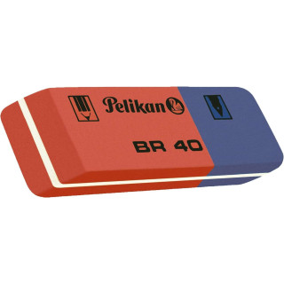 Pelikan Caja de 40 Gomas BR40 - Doble Funcion para Tinta y Lapiz - Alta Calidad - Resistente - Precision en el Borrado - Color