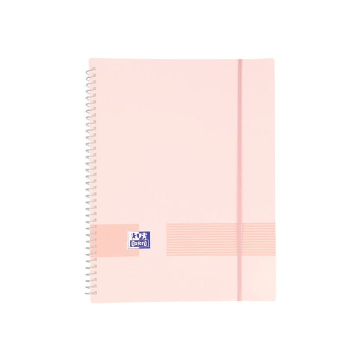 Oxford Live & Go A4 Carpeta de Fundas - Tapa de Plastico Opaco - Espiral de 40 Fundas - Color Rosa Chicle