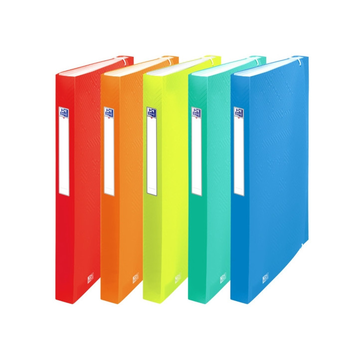 Oxford Urban A4+ Clasificador de 12 Posiciones - Tapa de Plastico Translucido - Ideal para Organizar Documentos - Colores Surti