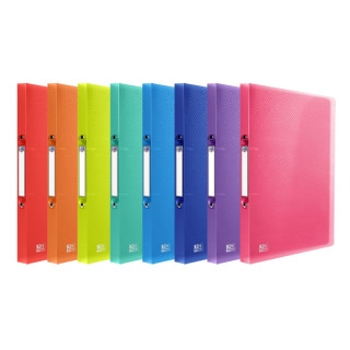 Oxford Urban Carpeta de Anillas A4 - Tapa Plastico Resistente - 2 Anillas de 15mm - Lomo Amplio de 20mm - Colores Surtidos