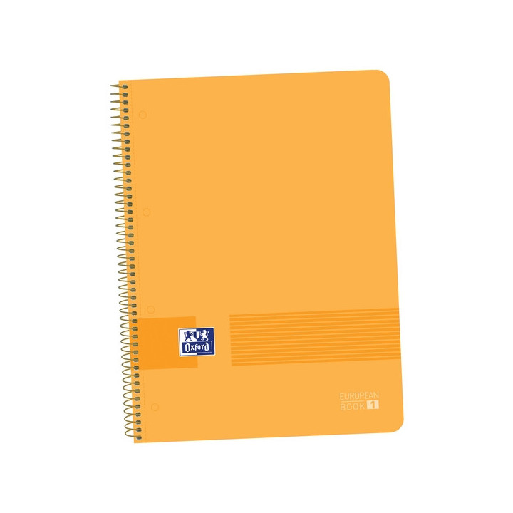 Oxford Live&Go A4+ Cuaderno de Plastico - Tapa Resistente - Formato A4+ - 80 Hojas Cuadriculadas 5x5