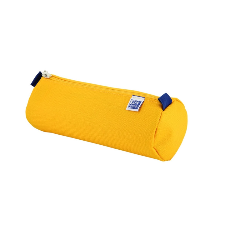 Oxford Kangoo Kids Estuche Redondo Grande - Resistente Poliester - Color Amarillo