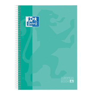 Oxford School Classic A5+ Europeanbook - Tapa Extradura Resistente - 50% mas Hojas Gratis - Cuadricula 5x5 - 120 Hojas - Color
