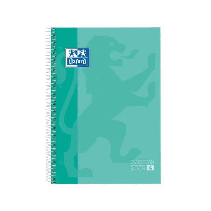 Oxford School Classic A5+ Europeanbook - Tapa Extradura Resistente - 50% mas Hojas Gratis - Cuadricula 5x5 - 120 Hojas - Color