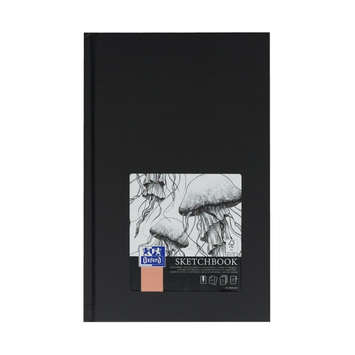 Oxford Artbooks A5 Tapa Extradura Cuaderno Cosido Esbozo - Tamaño A5 - Tapa Dura - Cuaderno Cosido - 96 Hojas de 100gr - Color