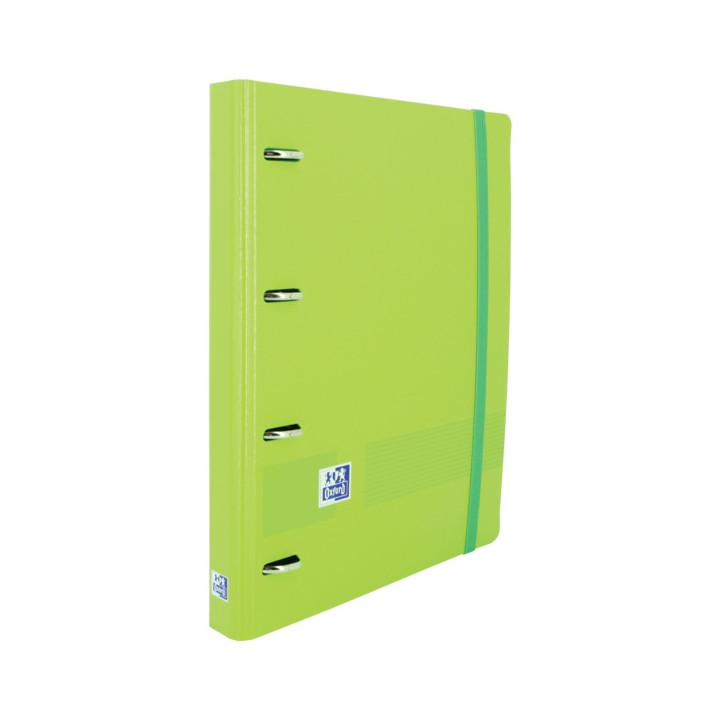 Oxford Live & Go A4+ Polyfoam Europeanbinder - Lomo de 45mm - Anillas de 4Dx35mm - Recambio 5x5 - Color Verde