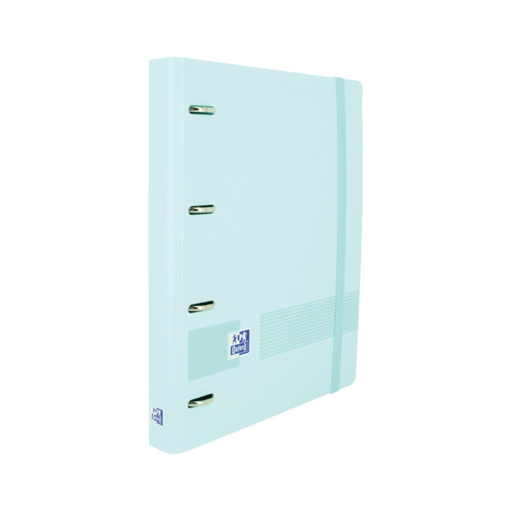 Oxford Live & Go A4+ Polyfoam Europeanbinder - Lomo de 45mm - Anillas de 4Dx35mm - Incluye Recambio 5x5 - Color Azul Pastel