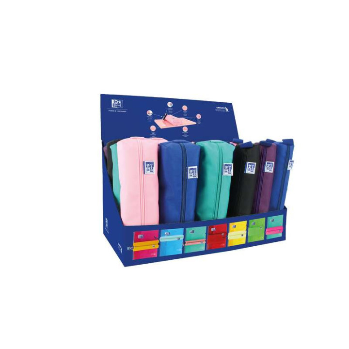 Oxford Kangoo Teens Expositor de 24 Estuches (12 rectangulares medianos