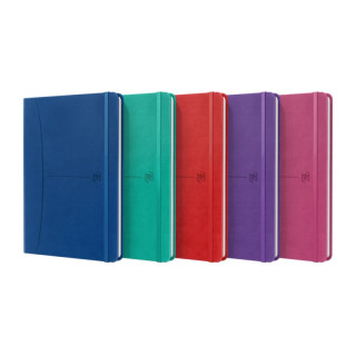 Oxford Signature Cuaderno Cosido Tapa Extradura A5 Liso - 80 Hojas - Colores Surtidos