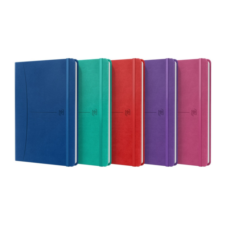 Oxford Signature Cuaderno Cosido Tapa Extradura A5 Liso - 80 Hojas - Colores Surtidos