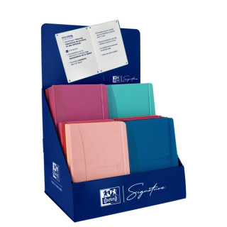 Oxford Signature Expositor de Sobremesa Surtido A5 - Diseño Elegante - Incluye Hojas Lisas y con Puntos - Ideal para Tomar Not