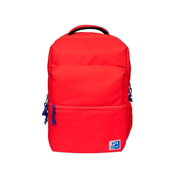 Oxford B-Ready Mochila Escolar - Tirantes Acolchados y Ajustables - Tamaño 42x30x15cm - Color Rojo