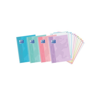 Oxford Europeanbook 10 Touch Cuaderno Espiral Formato A4+ Cuadriculado 5x5mm - 150 Hojas - Tapa Extradura Tacto Suave - 10 Band