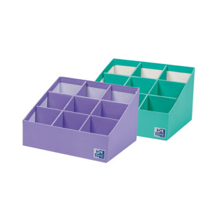 Oxford Portabolis Escalado 3x3 - Practico Organizador de Notas Adhesivas - Escala de Colores para Priorizar Tareas - Ideal para