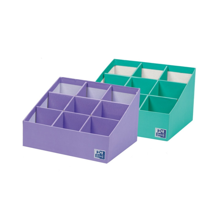 Oxford Portabolis Escalado 3x3 - Practico Organizador de Notas Adhesivas - Escala de Colores para Priorizar Tareas - Ideal para