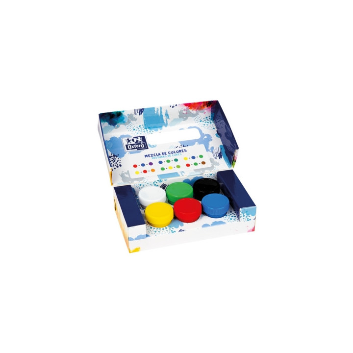 Oxford Temperas 20ml - Facil de Mezclar - Ideal para Manualidades - 6 Colores