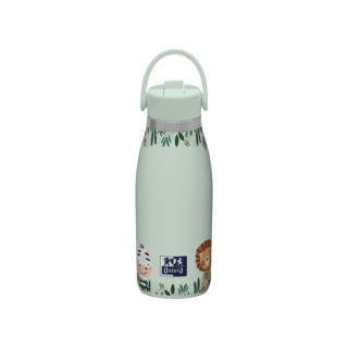Oxford Runbott Kids Botella Termo 35cl - Recubrimiento Ceramico Interior - Capacidad de 35cl - Diseño en Verde - Ideal para Ni