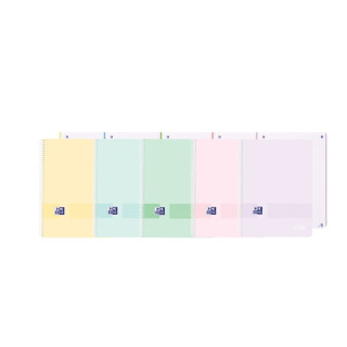 Oxford Live&Go Europeanbook 1 Tapa de Plastico A4+ 5x5 - 80 Hojas - Colores Surtidos