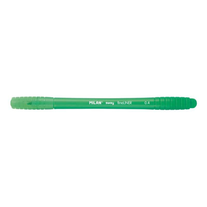 Milan Sway Fineliner Rotulador - Punta Fina 0.4mm - Ergonomico - Tinta al Agua - Color Verde