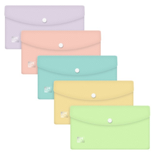 Oxford Urban DL Sobre Portadocumentos de Plastico Rigido Translucido DL - Tamaño Sobre Americano - Capacidad hasta 40 Hojas -