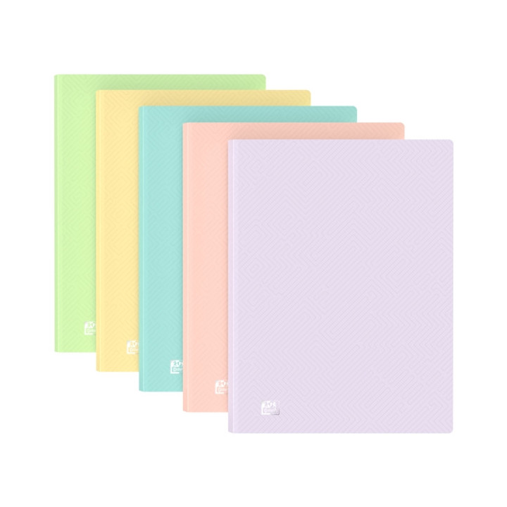 Oxford A4 40F PP TR Past St - Cuaderno de Notas con Tapa Dura - Tamaño A4 - 40 Hojas - Papel Resistente - Diseño Moderno