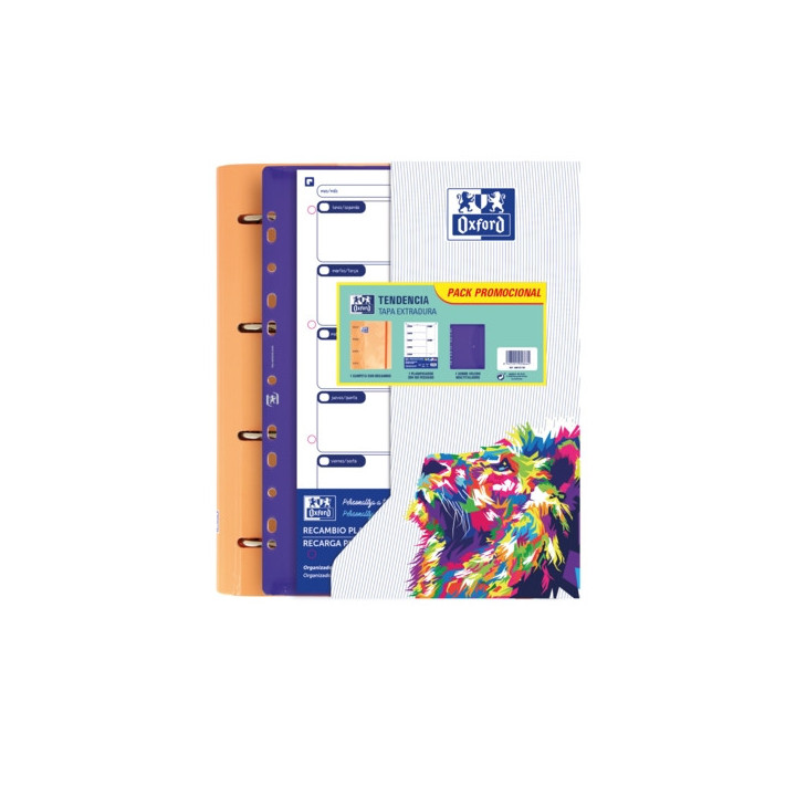 Oxford Europeanbinder Oxfcla A4 - Carpeta de Tamaño A4 - Incluye 10 Fundas Transparentes - con Etiqueta para Identificacion