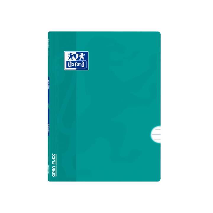 Oxford Libreta Grapada Openflex A4 - Tapa de Plastico Resistente - Grapada para Mayor Durabilidad - 1 Linea con Margen para Org