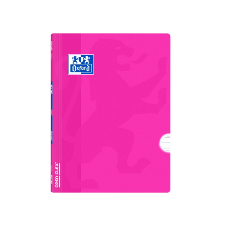Oxford Libreta Grapada Openflex A4 - Tapa de Plastico Resistente - Grapada para Mayor Durabilidad - Pauta 3.5 con Margen para O