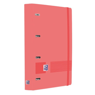 Oxford Europeanbinder Live & Go A4+ Carpeta Tamaño A4+ con Recambio de 100 Hojas Cuadricula 5x5mm - Tapa de Plastico Polyfoam