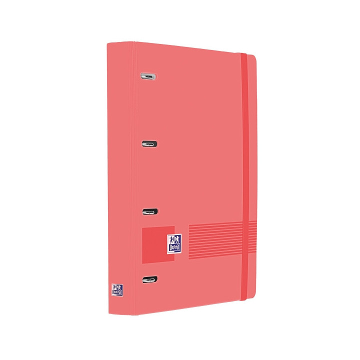 Oxford Europeanbinder Live & Go A4+ Carpeta Tamaño A4+ con Recambio de 100 Hojas Cuadricula 5x5mm - Tapa de Plastico Polyfoam