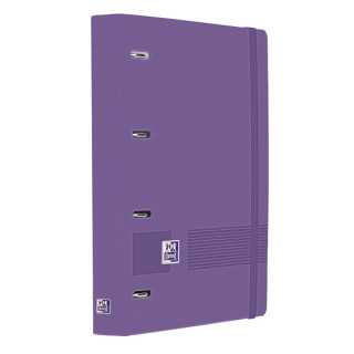 Oxford Europeanbinder Live & Go A4+ Carpeta Tamaño A4+ con Recambio de 100 Hojas Cuadricula 5x5mm - Tapa de Plastico Polyfoam