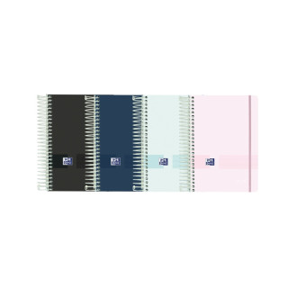 Oxford Live & Go Agenda Escolar 25/26 Espiral Dia Pagina - Tamaño 8º - Tapa de Plastico Opaco - Esquinas Microperforadas - Es