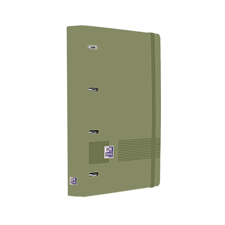 Oxford Europeanbinder Live & Go A4+ Carpeta Tamaño A4+ con Recambio de 100 Hojas Cuadricula 5x5mm - Tapa de Plastico Polyfoam