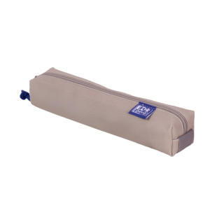 Oxford Kangoo & You Estuche Cuadrado Pequeño - Fabricados en Napa - Goma Elastica para unirlo al Cuaderno - Color Gris Piedra