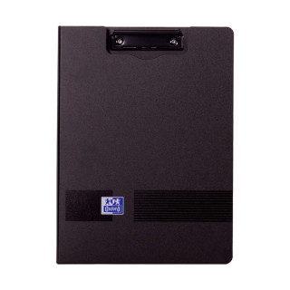 Oxford Live & Go Carpeta con Pinza Metalica - Fabricada en Polifoam - Bolsillo Interior - Color Negro