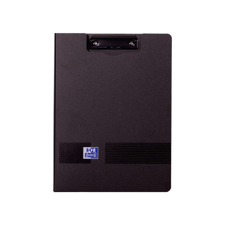 Oxford Live & Go Carpeta con Pinza Metalica - Fabricada en Polifoam - Bolsillo Interior - Color Negro